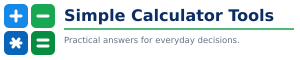Simple Calculator Tools